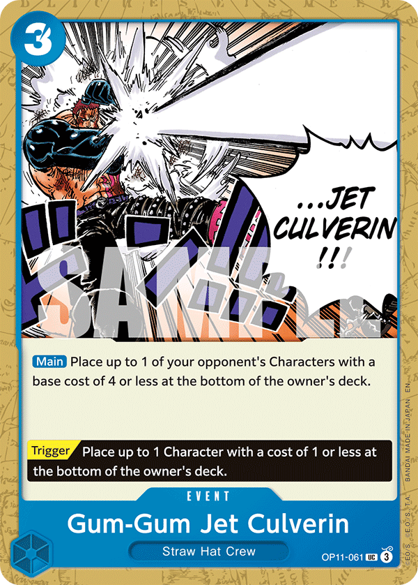 Gum-Gum Jet Culverin OP11-061 One Piece Card Game