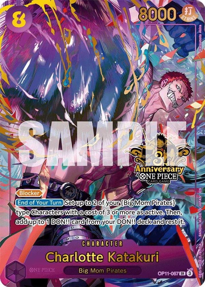 Charlotte Katakuri [Japanese 3rd Anniversary] OP11-067 One Piece Card Game