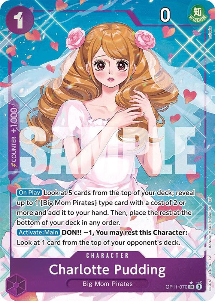 Charlotte Pudding [Alternate Art] OP11-070 One Piece Card Game