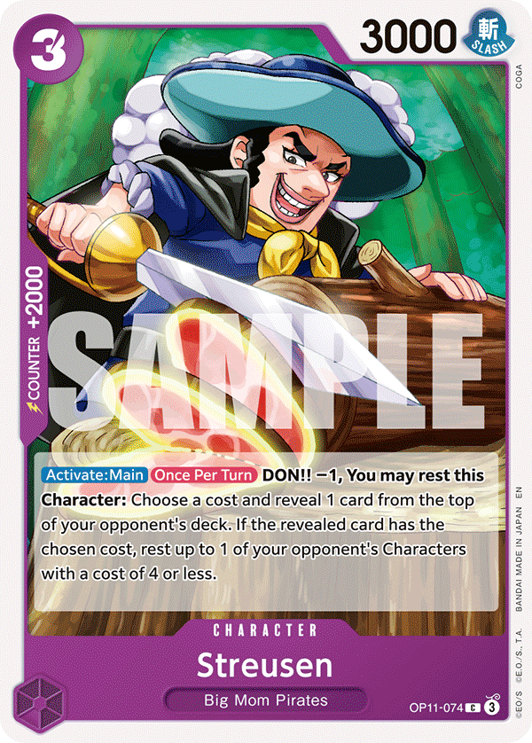Streusen OP11-074 One Piece Card Game