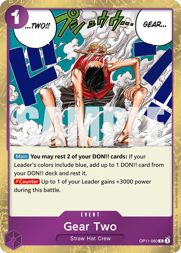 Gear Two OP11-080 One Piece Card Game