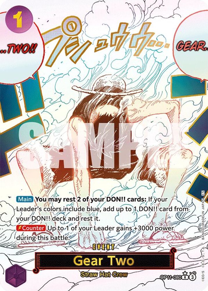 Gear Two [Alternate Art] OP11-080 One Piece Card Game