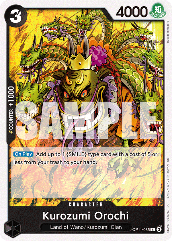 Kurozumi Orochi OP11-085 One Piece Card Game