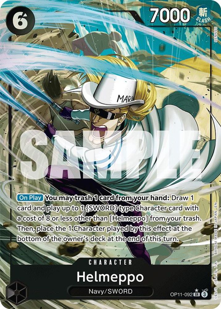 Helmeppo [Alternate Art] OP11-092 One Piece Card Game