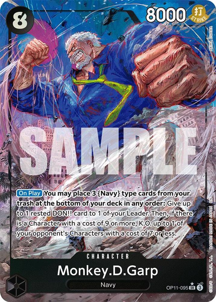 Monkey.D.Garp [Alternate Art] OP11-095 One Piece Card Game