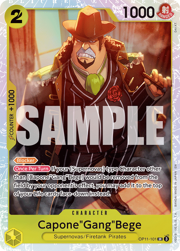 Capone"Gang"Bege OP11-101 One Piece Card Game