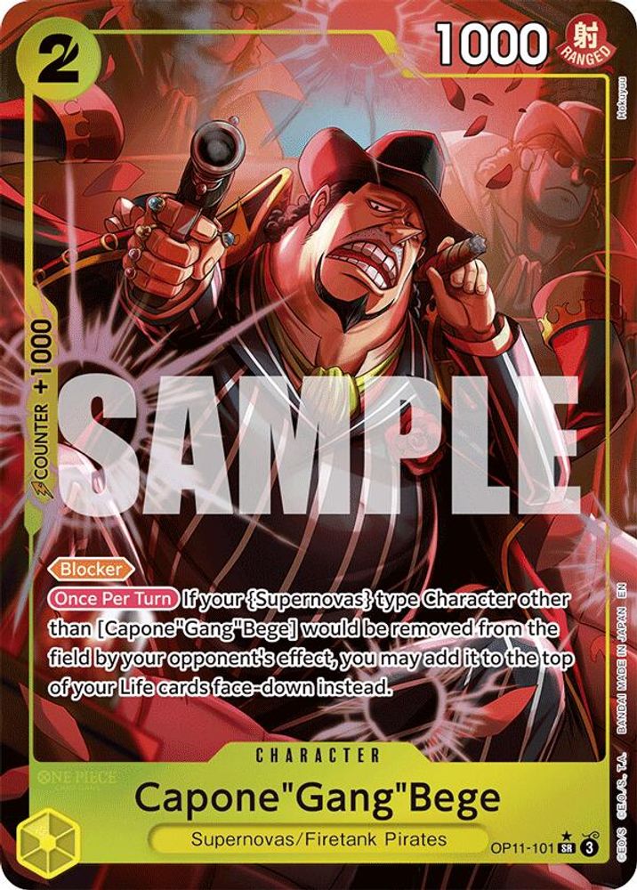 Capone"Gang"Bege [Alternate Art] OP11-101 One Piece Card Game