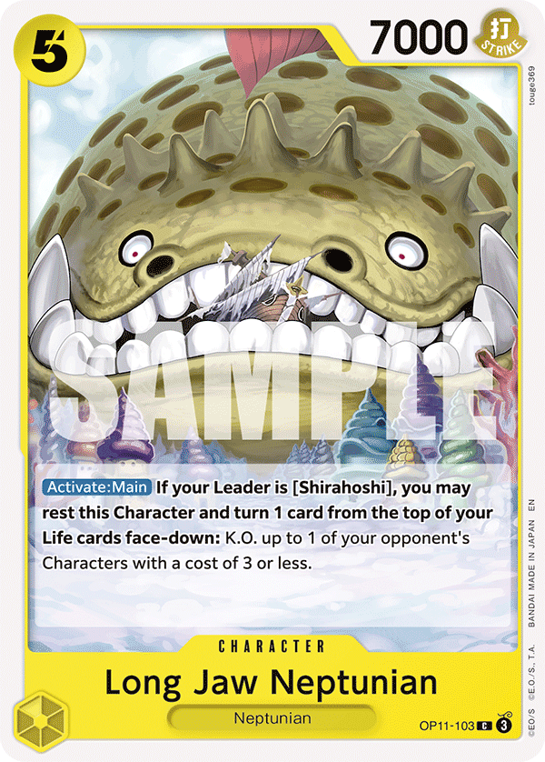 Long-Jaw Neptunian OP11-103 One Piece Card Game