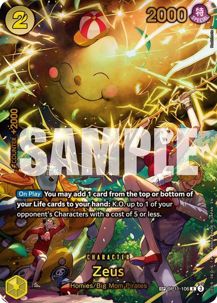 Zeus [SP] OP11-106 One Piece Card Game