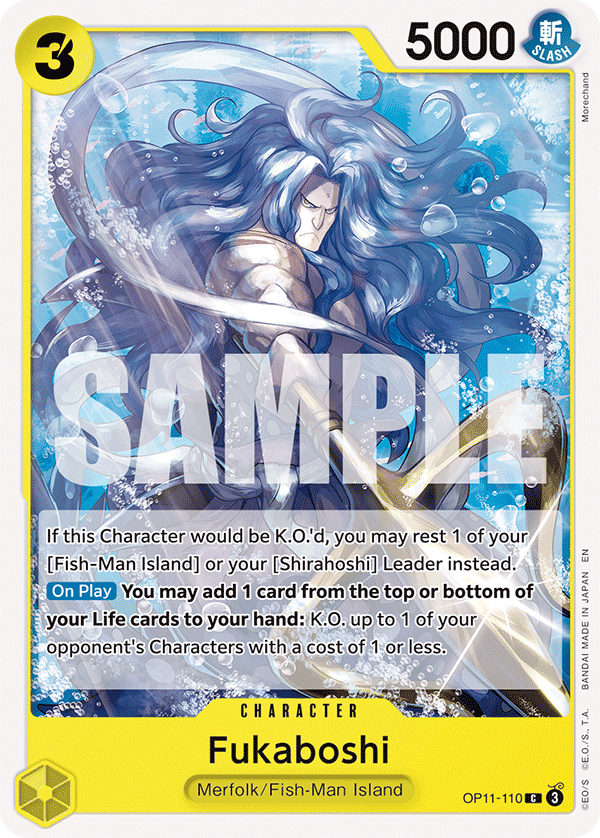 Fukaboshi OP11-110 One Piece Card Game