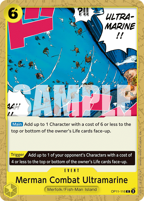 Merman Combat Ultramarine OP11-116 One Piece Card Game