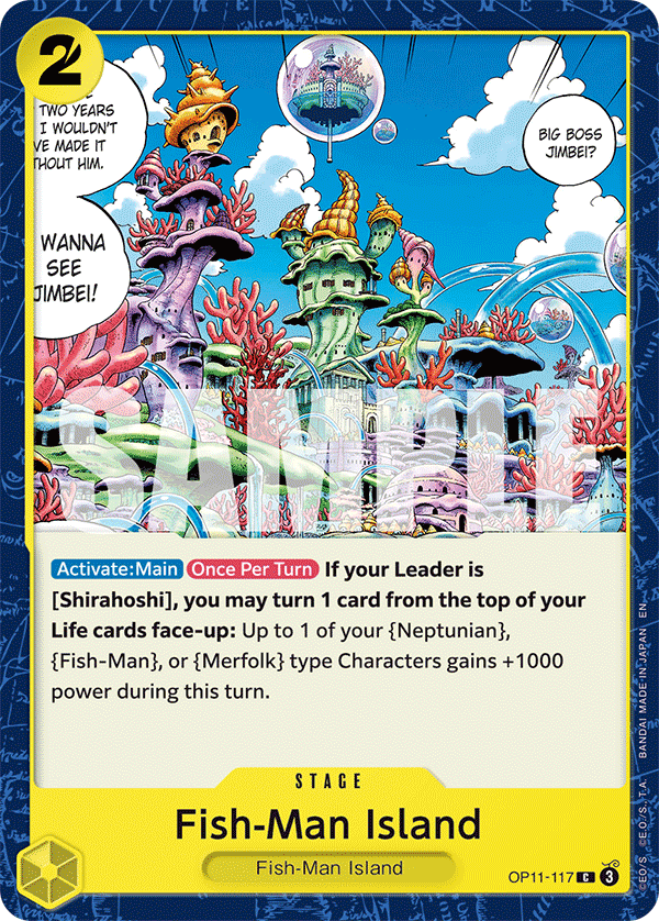 Fish-Man Island OP11-117 One Piece Card Game