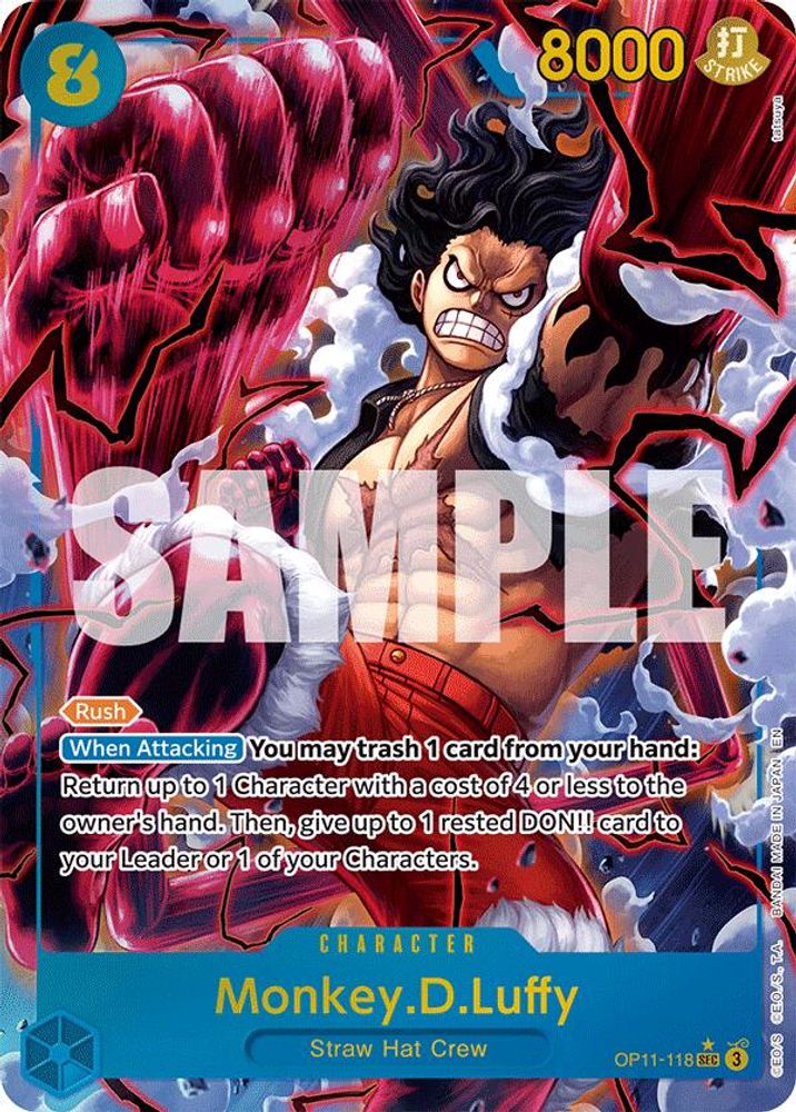 Monkey.D.Luffy [Alternate Art] OP11-118 One Piece Card Game
