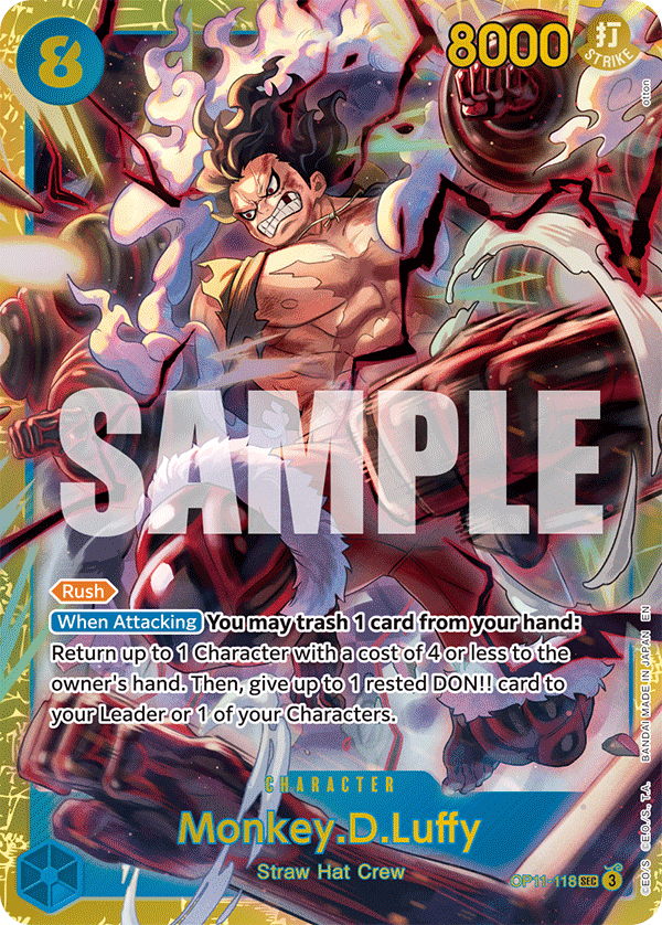 Monkey.D.Luffy [Manga] JP OP11-118 One Piece Card Game