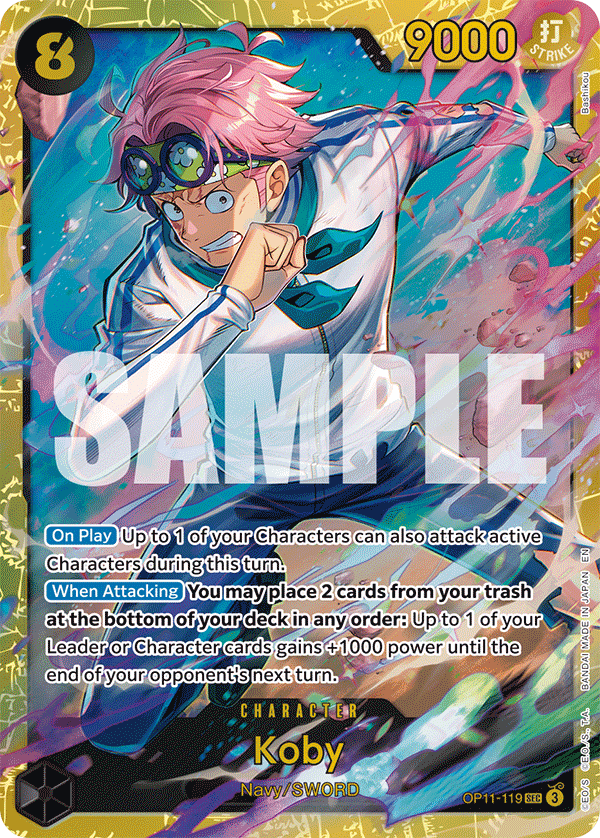 Koby [Alternate Art] JP OP11-119 One Piece Card Game