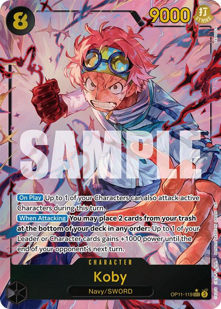 Koby [Alternate Art] OP11-119 One Piece Card Game