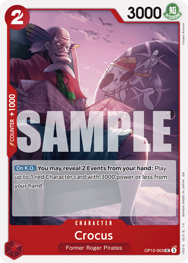 Crocus OP12-003 One Piece Card Game