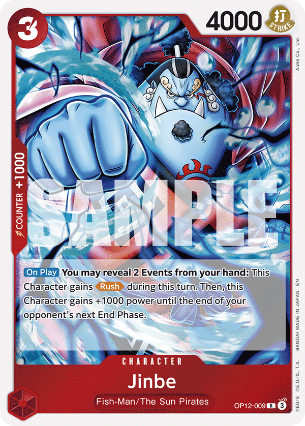 Jinbe OP12-009 One Piece Card Game