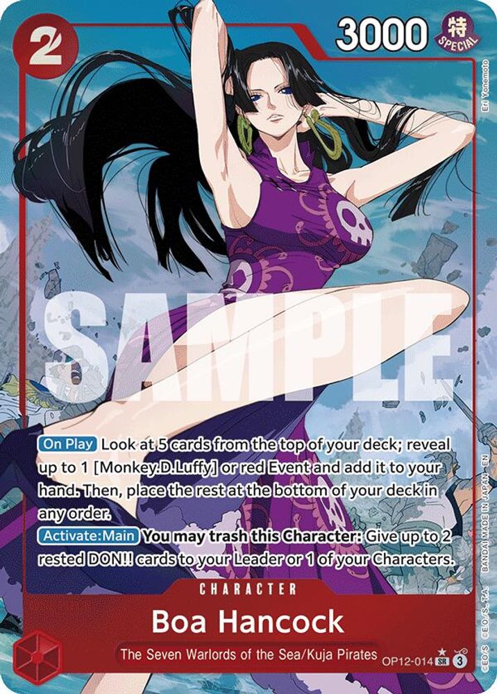 Boa Hancock [Alternate Art] OP12-014 One Piece Card Game