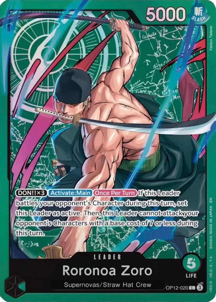 Roronoa Zoro [Zoro Deck Foil] OP12-020 One Piece Card Game