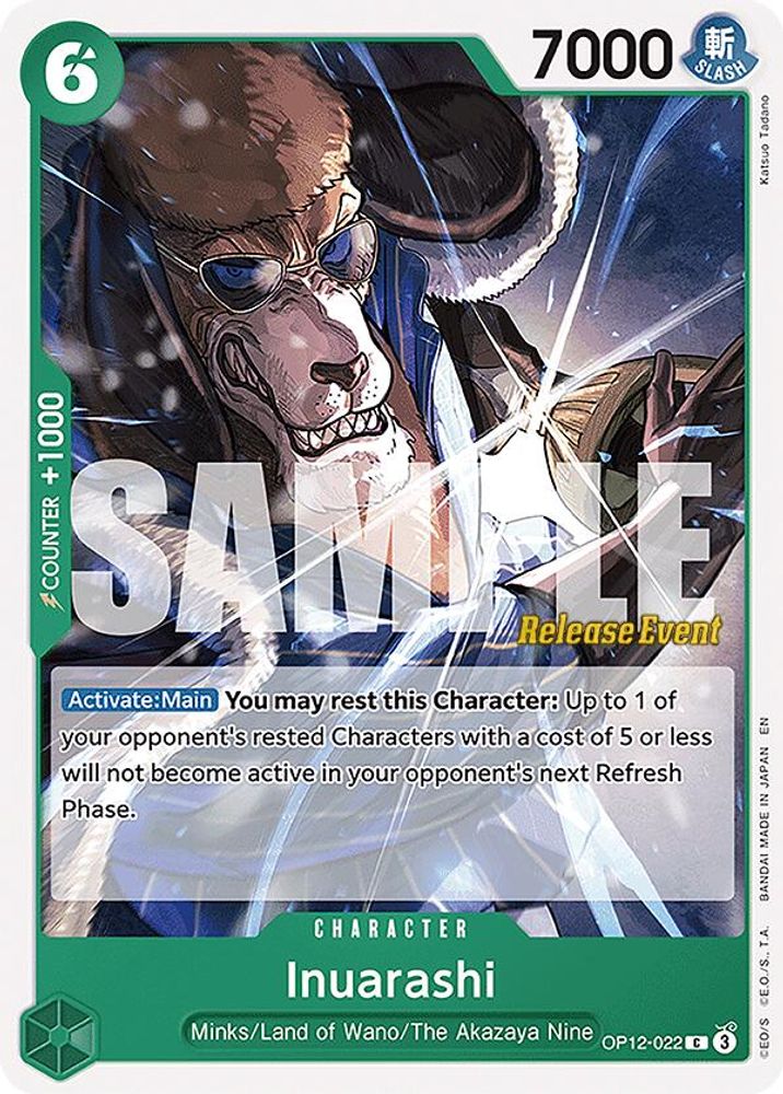 Inuarashi [Release Event] OP12-022 One Piece Card Game