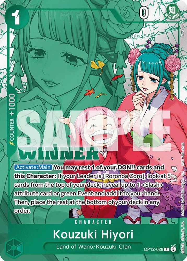 Kouzuki Hiyori [Winner] OP12-028 One Piece Card Game