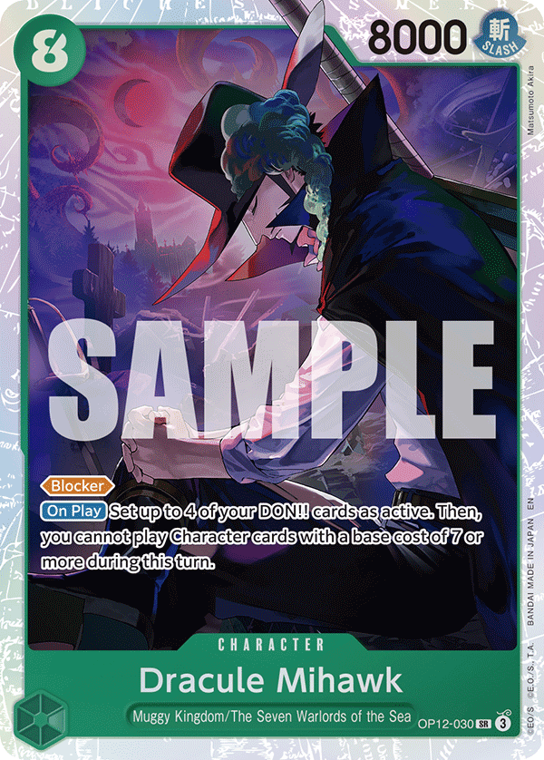 Dracule Mihawk OP12-030 One Piece Card Game