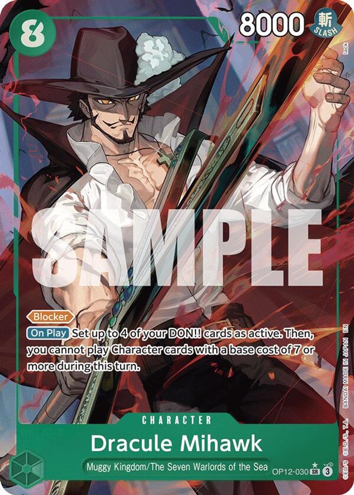 Dracule Mihawk [Alternate Art] OP12-030 One Piece Card Game