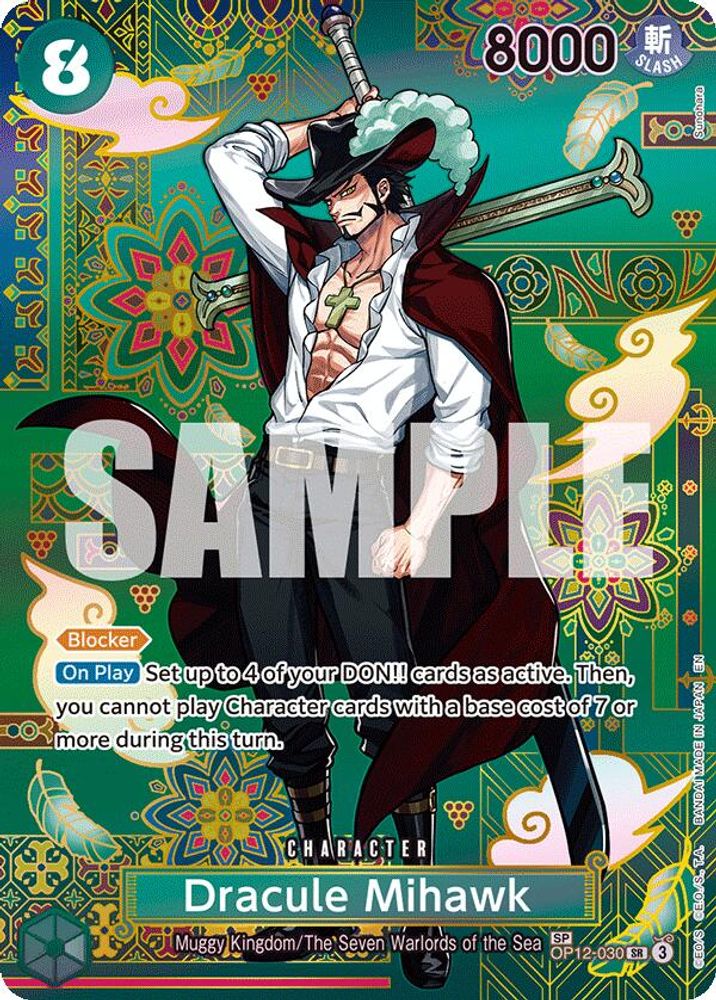 Dracule Mihawk [SP] OP12-030 One Piece Card Game