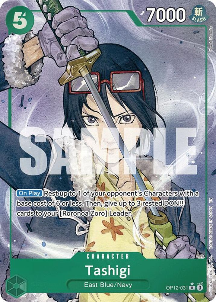 Tashigi [Alternate Art] OP12-031 One Piece Card Game