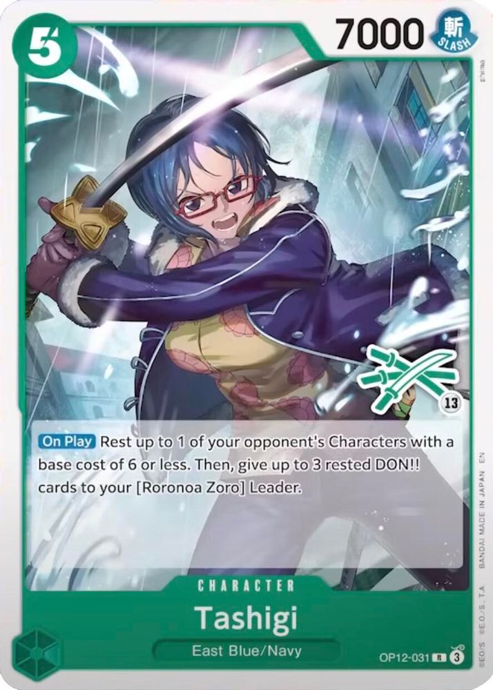 Tashigi [Zoro Deck] OP12-031 One Piece Card Game
