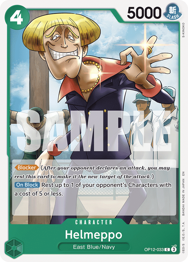 Helmeppo OP12-033 One Piece Card Game