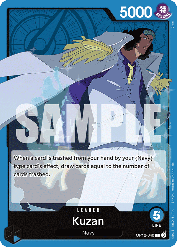 Kuzan [Alternate Art] JP OP12-040 One Piece Card Game