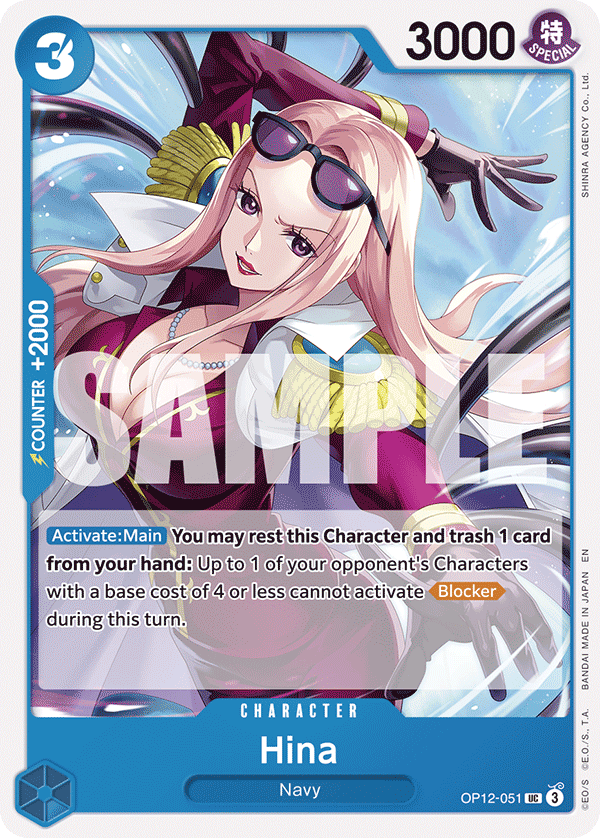 Hina OP12-051 One Piece Card Game