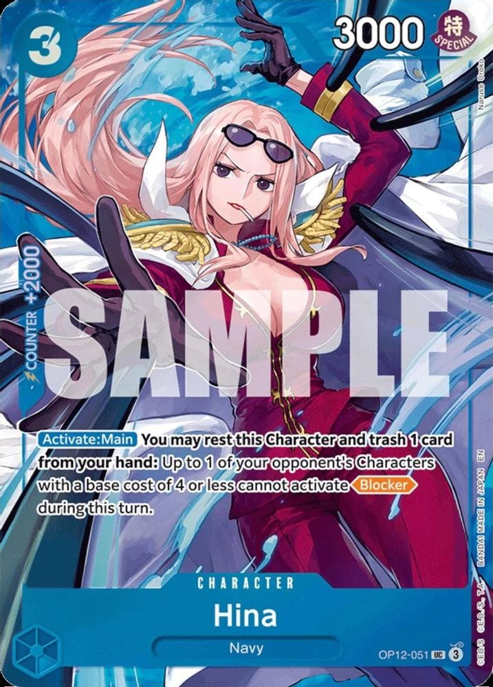 Hina [Best Selection] OP12-051 One Piece Card Game