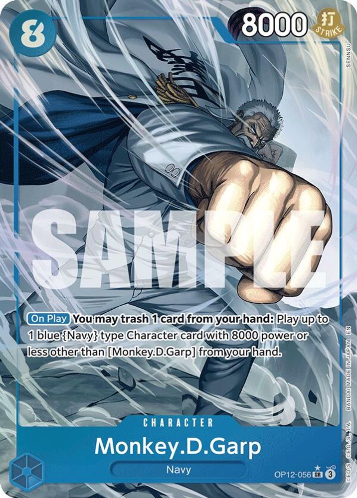 Monkey.D.Garp [Alternate Art] OP12-056 One Piece Card Game