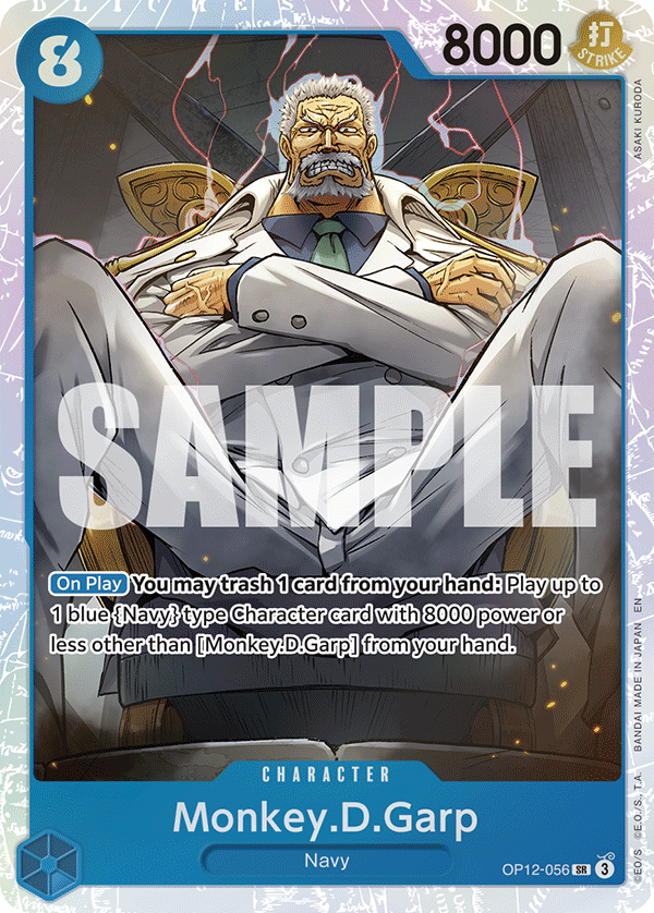 Monkey.D.Garp [SP] JP OP12-056 One Piece Card Game