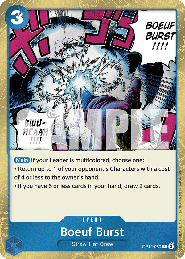 Boeuf Burst OP12-060 One Piece Card Game