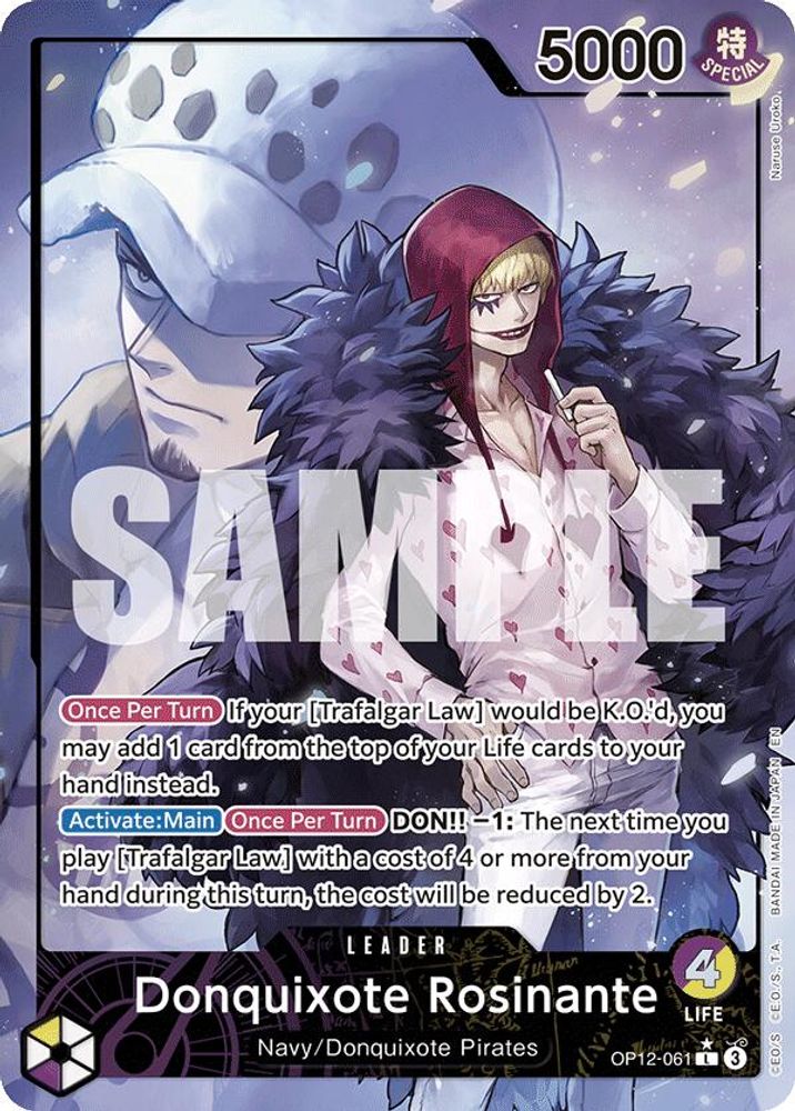 Donquixote Rosinante [Alternate Art] OP12-061 One Piece Card Game