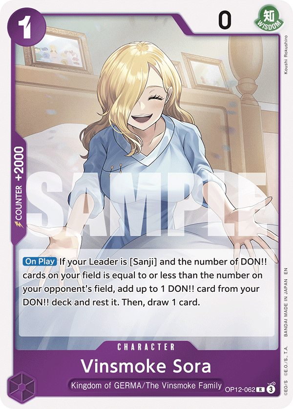 Vinsmoke Sora [Standard Battle] JP OP12-062 One Piece Card Game