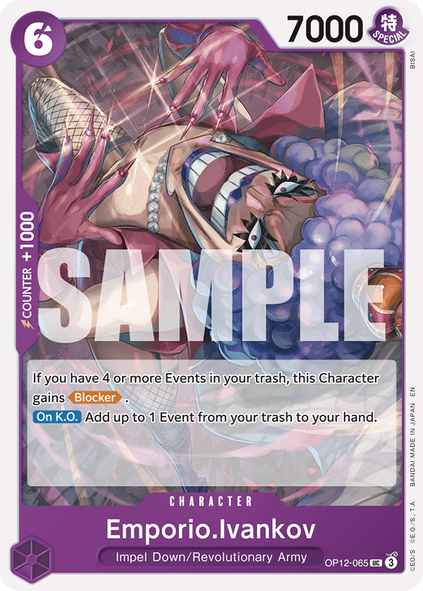 Emporio.Ivankov OP12-065 One Piece Card Game