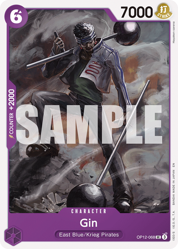 Gin OP12-068 One Piece Card Game