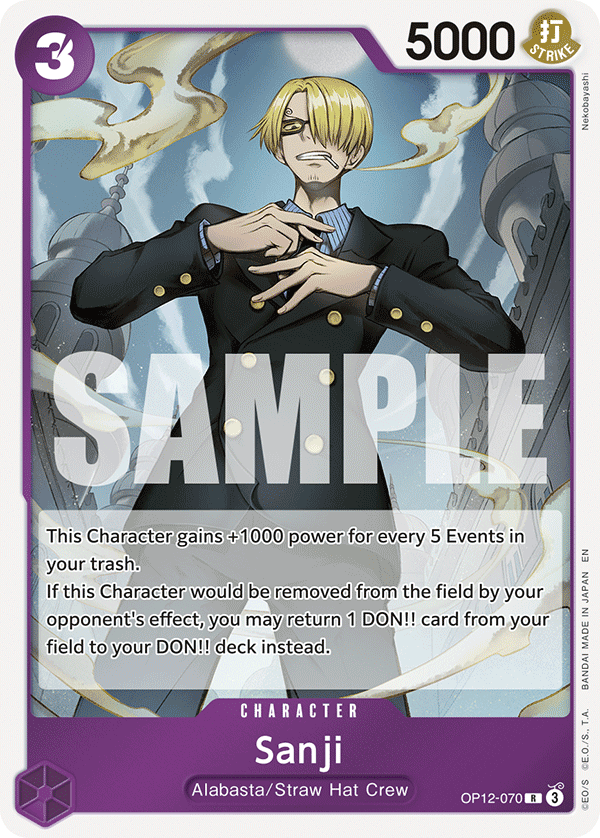 Sanji OP12-070 One Piece Card Game