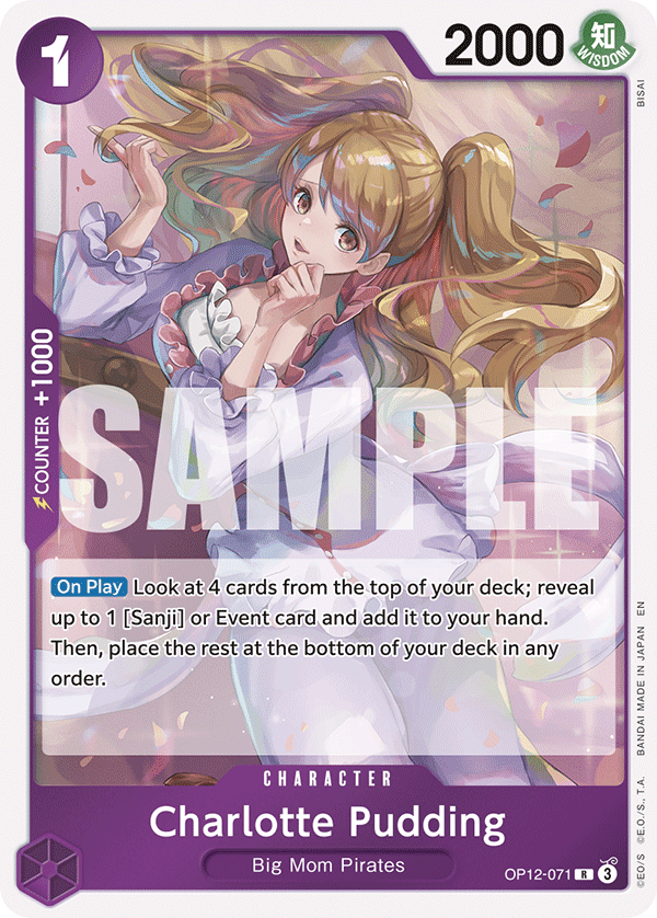 Charlotte Pudding OP12-071 One Piece Card Game