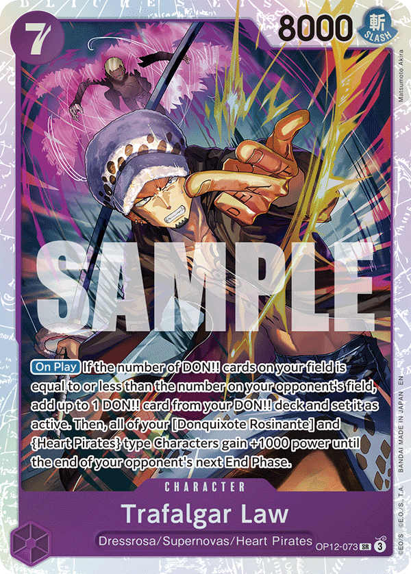 Trafalgar Law OP12-073 One Piece Card Game
