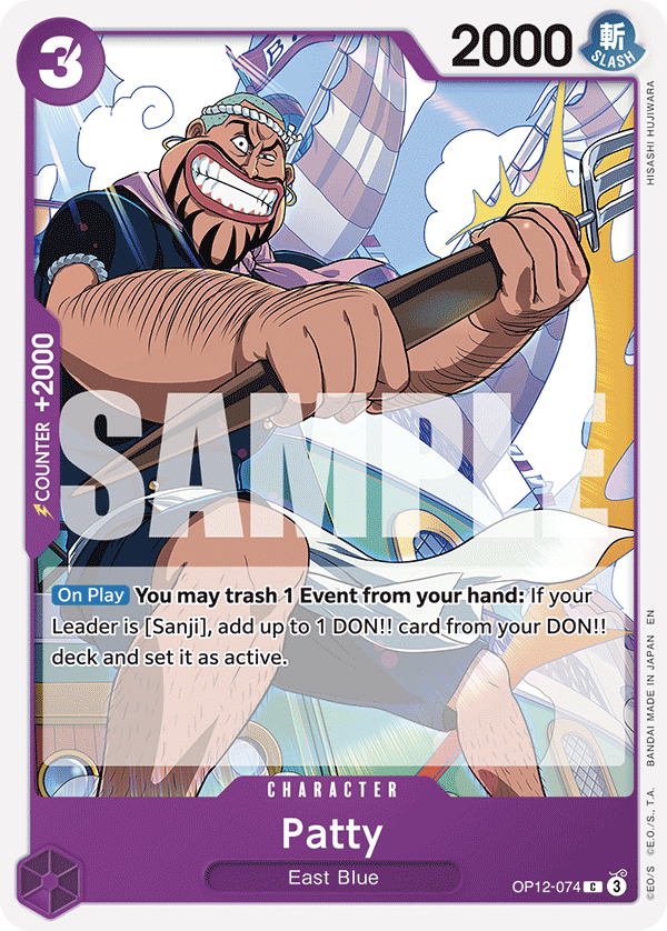 Patty OP12-074 One Piece Card Game
