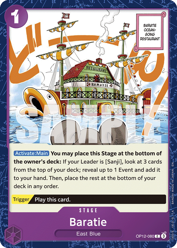 Baratie OP12-080 One Piece Card Game