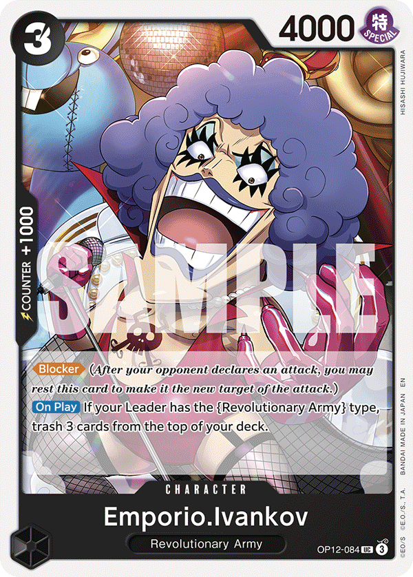 Emporio.Ivankov OP12-084 One Piece Card Game