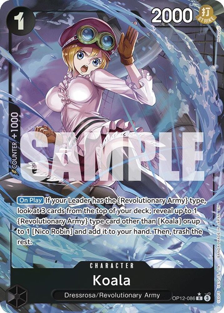 Koala [Alternate Art] OP12-086 One Piece Card Game