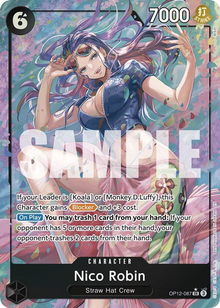 Nico Robin [Alternate Art] OP12-087 One Piece Card Game